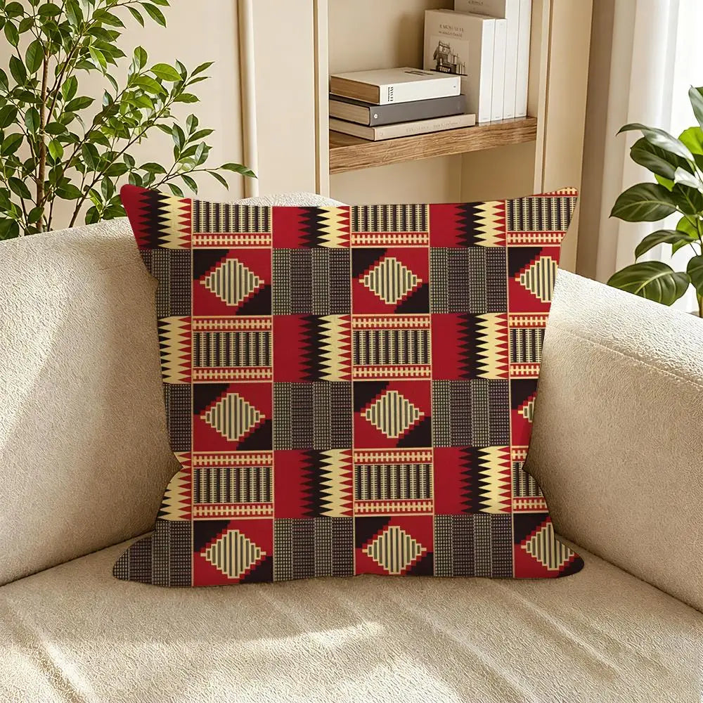 Design 8 kente pattern cushion cover
