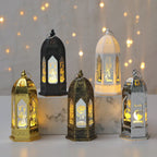 Eid Mubarak Moon LED Candle Lantern — Ramadan & Eid Al-Adha Décor