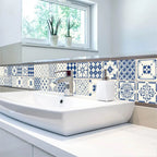 Mosaic Tile Wall Stickers — 20-Piece Peel & Stick Kitchen & Bath Decals