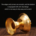 Brass Butter Oil Lamp — Traditional Buddhist Prayer Light
