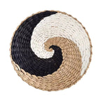 Boho Woven Wall Basket — Handcrafted Rattan Wall Décor