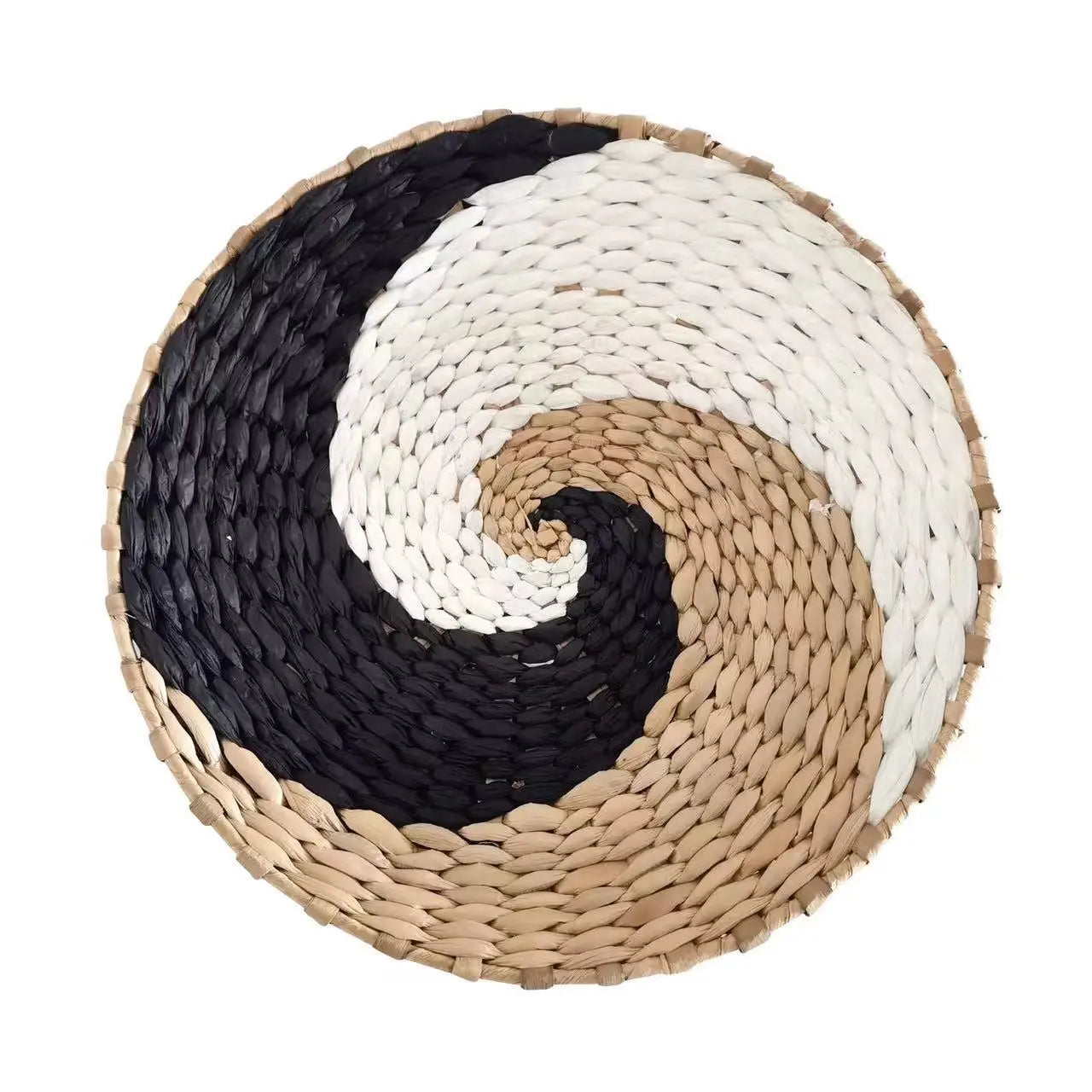 Boho Woven Wall Basket — Handcrafted Rattan Wall Décor