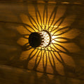 Solar Datura Lantern Wall Light — Outdoor Garden & Patio Lamp