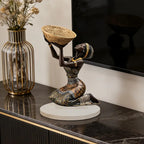 African Woman Tabletop Ornament — Art Deco Acrylic Figure