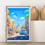 Peru, Cuba & Caribbean Travel Poster Canvas Print — Latin Heritage Wall Art