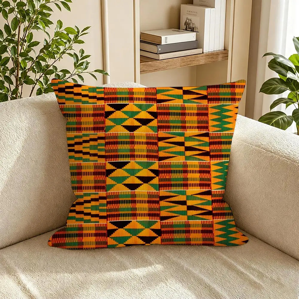 Design 3 kente pattern cushion cover