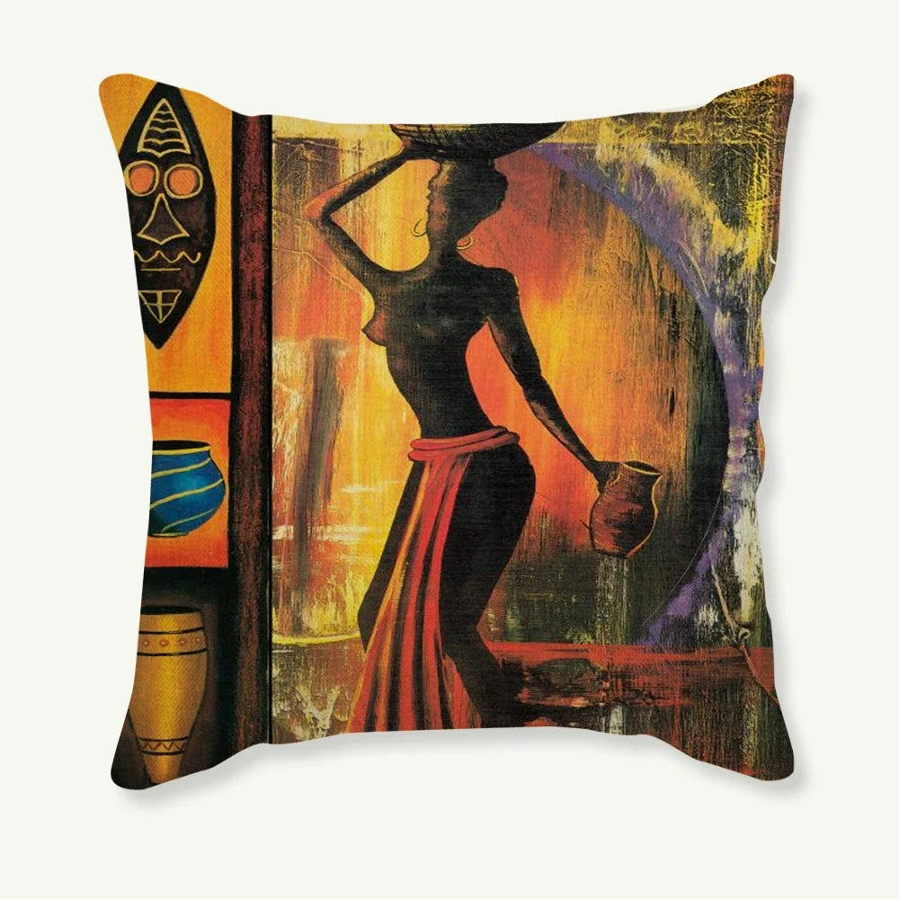African Heritage Cushion Cover — Decorative Throw Pillow