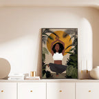 Flower Crown — African Woman Canvas Print