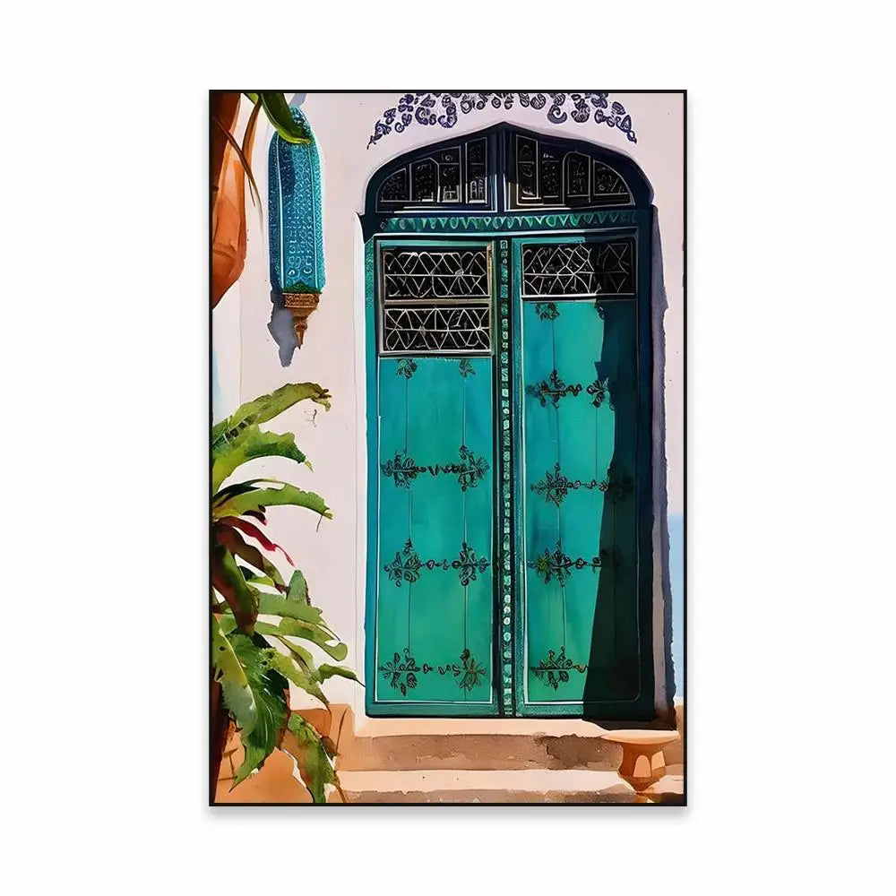Morocco Travel Canvas Print — Chefchaouen Blue City & Moroccan Landscapes