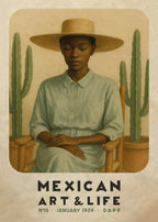 Mexican Art & Life Vintage Poster — 1938 Magazine Cover Canvas Print