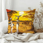 African Tribal Elephant Cushion Cover