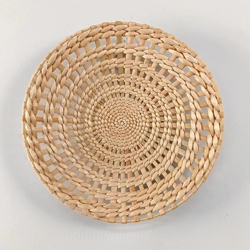 Boho Woven Wall Basket — Handcrafted Rattan Wall Décor
