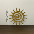Coiled Star Metal Wall Sculpture — Indoor & Outdoor Décor