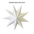 Hollow Star Paper Lantern — Hanging Star Pendant for Christmas & Eid