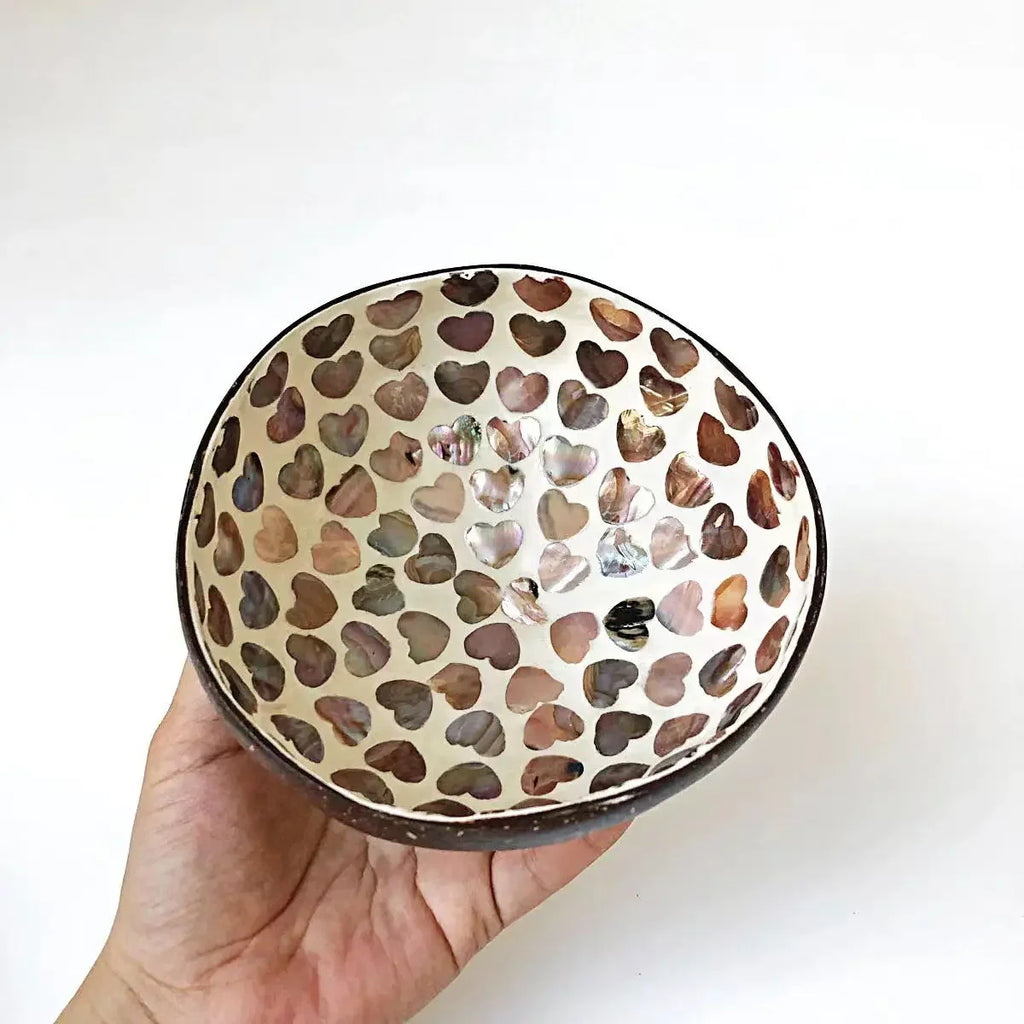 Capiz-Inspired Coconut Shell Bowl — Handmade Filipino Storage &amp; Décor