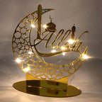 Ramadan & Eid Acrylic Tabletop Ornament – Islamic Home Décor Stand