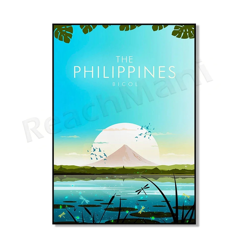 Philippines Travel Poster — Vintage Island & City Prints | Multiple Designs & Sizes