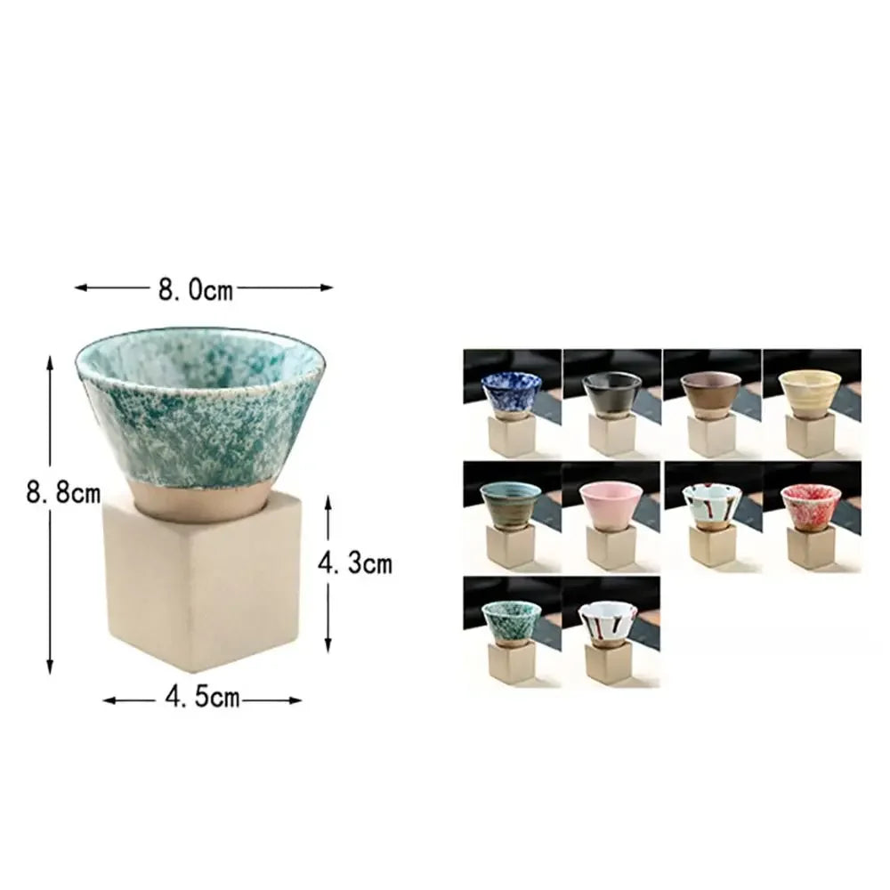 Japanese Pottery Tea Cup — Rustic Ceramic Coffee Mug