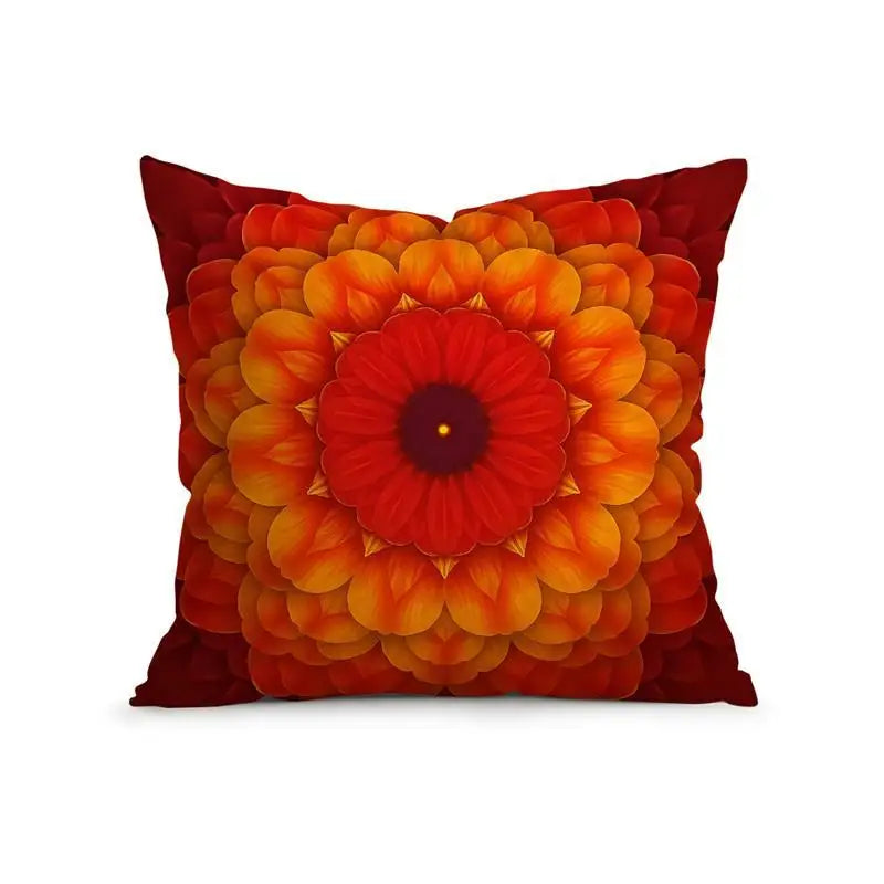 Bohemian Mandala Throw Pillow Cover