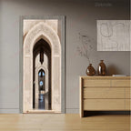 Moroccan Arch Door Mural — Islamic Geometric Wall Sticker