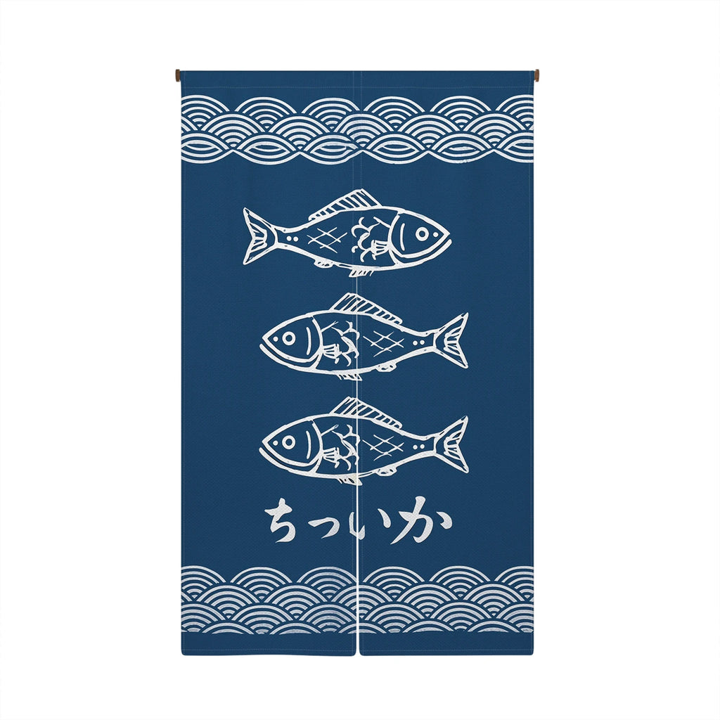 Lucky Cat Noren Door Curtain — Japanese Kitchen Partition