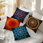 Bohemian Mandala Throw Pillow Cover