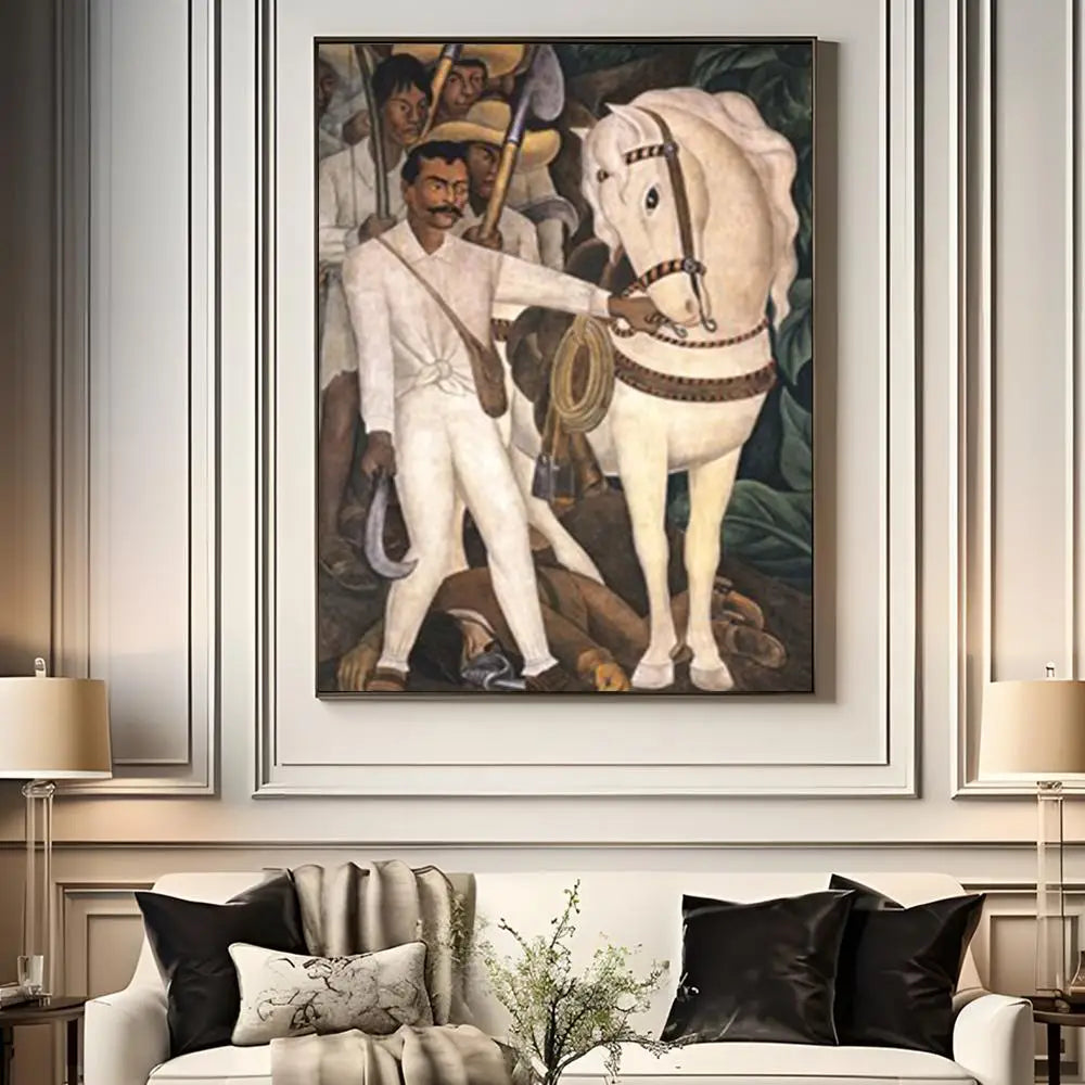1pc frameless Oil Painting By Numbers Kit  Diego Rivera Canvas DIY Pictures By Numbers Home Decor