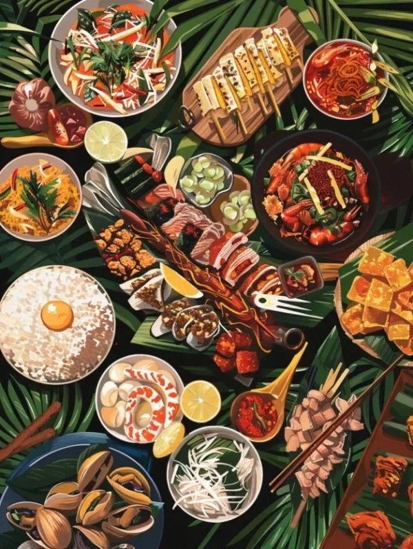 Filipino Cuisine Fishing Nature Landscape Posters Wall Art Canvas Painting Posters Prints For Living Room Decor