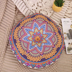 Vintage Ethnic Round Floor Cushion — Bohemian Tatami Seat Mat