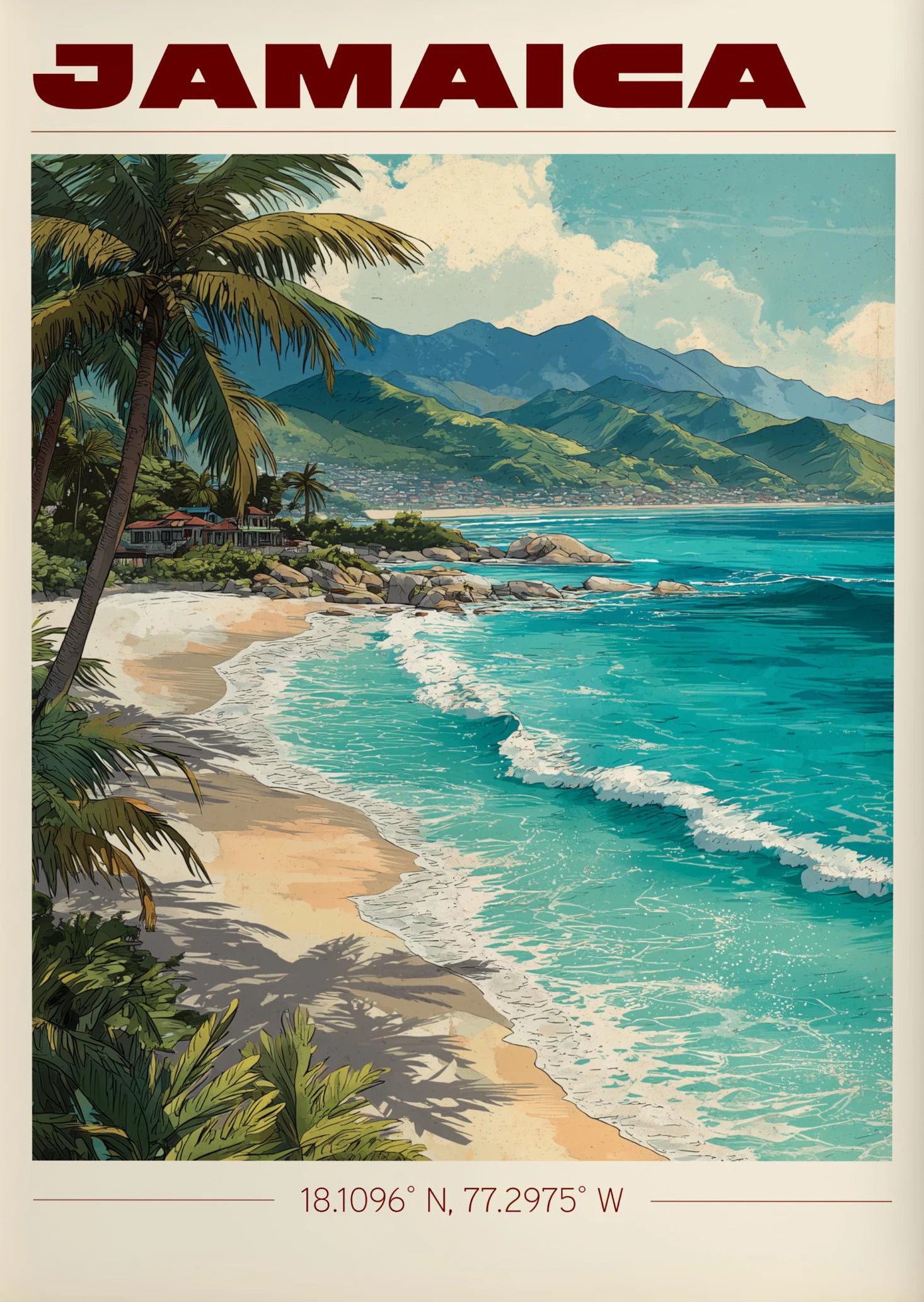 Vintage Havana, Cuba Travel Poster Canvas Print — Latin Heritage Wall Art