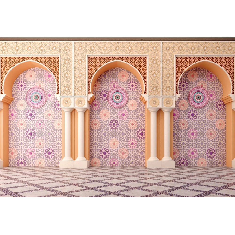 Moroccan Palace Arch Wall Backdrop — Moroccan Architecture Wall Hanging