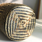 Hand-Woven Buri Storage Basket | Filipino-Inspired Plant Fiber Vase