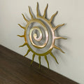 Sol de Hierro Coiled Star Metal Wall Sculpture — Latin Courtyard Décor
