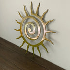 Coiled Star Metal Wall Sculpture — Indoor & Outdoor Décor