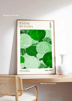 Yayoi Kusama Pink Jellyfish — Mount Fuji Abstract Canvas Print