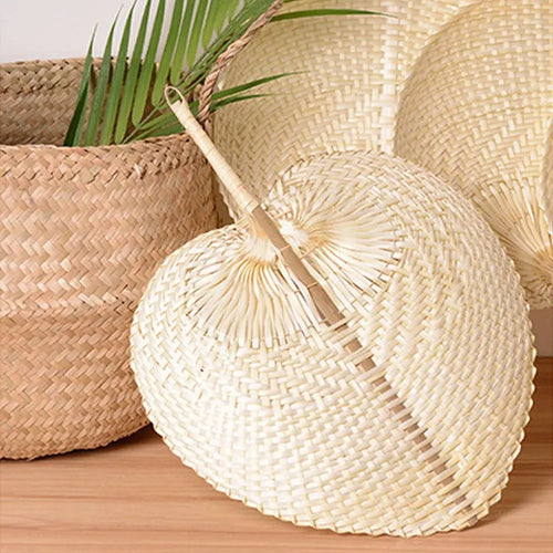 Bamboo Peach Fan — Filipino-Style Cooling Fan