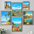 Peru, Cuba & Caribbean Travel Poster Canvas Print — Latin Heritage Wall Art