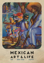 Mexican Art & Life Vintage Poster — 1938 Magazine Cover Canvas Print