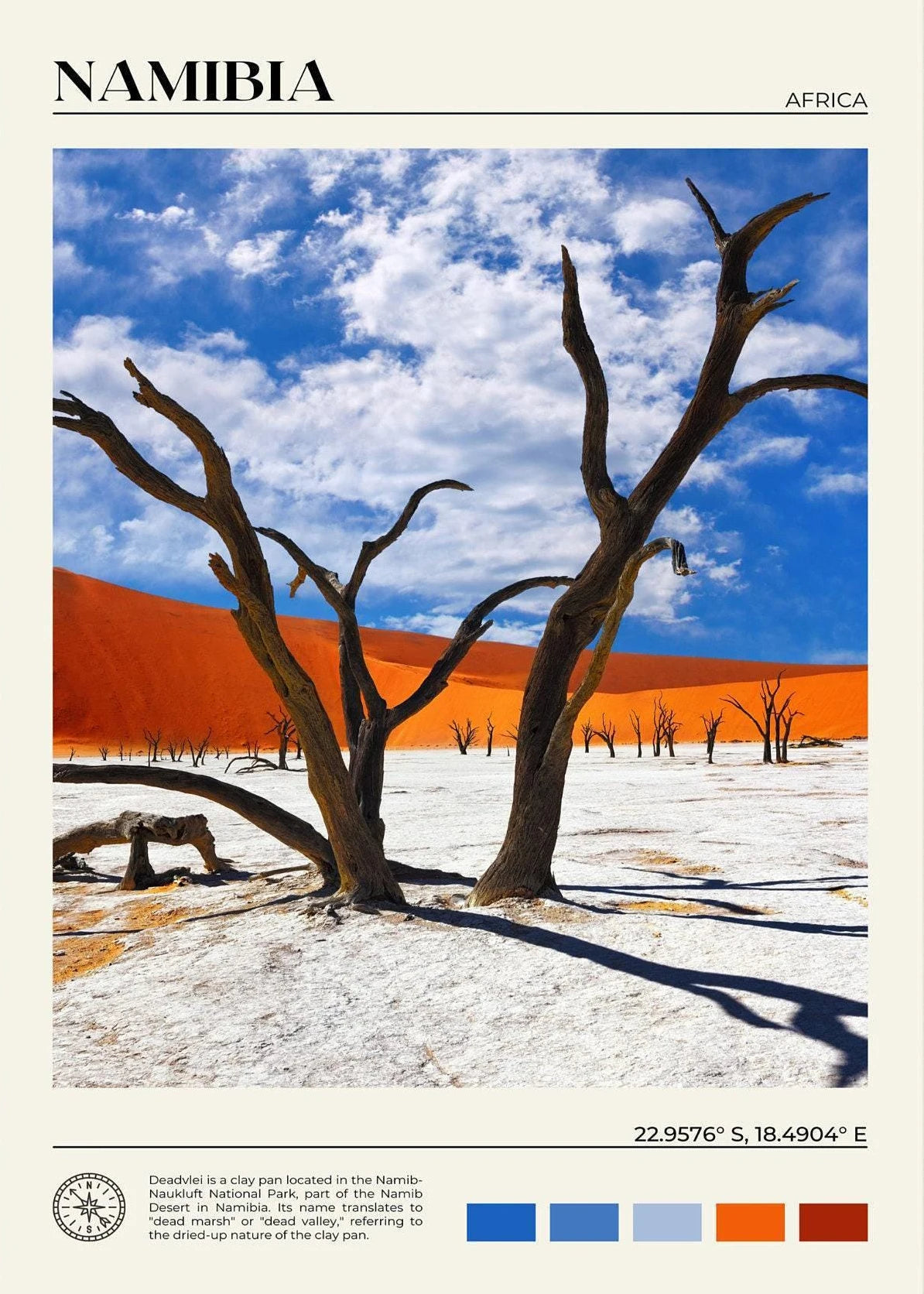 African Travel Wall Art — Minimalist Destination Canvas Print, 24 Designs