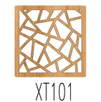 Japanese Wooden Room Divider — Hollow Screen Partition Panels