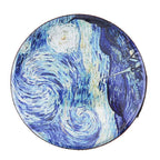 African Djembe Drum — 8.5 Inch Hand Drum with Colorful Cloth Art