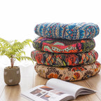 Round Floor Meditation Cushion — Thick Washable Tatami Seat Pad