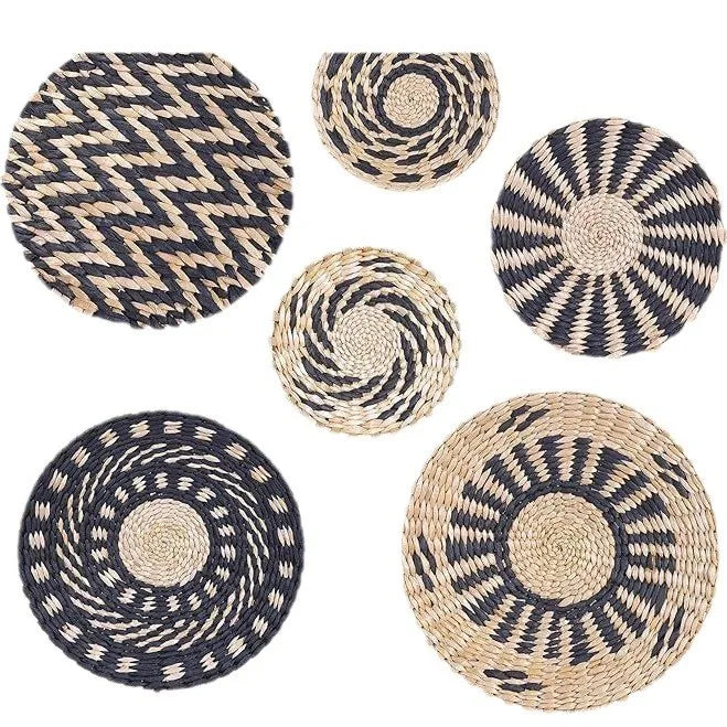 Boho Woven Wall Basket — Handcrafted Rattan Wall Décor