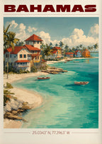 Vintage Havana, Cuba Travel Poster Canvas Print — Latin Heritage Wall Art