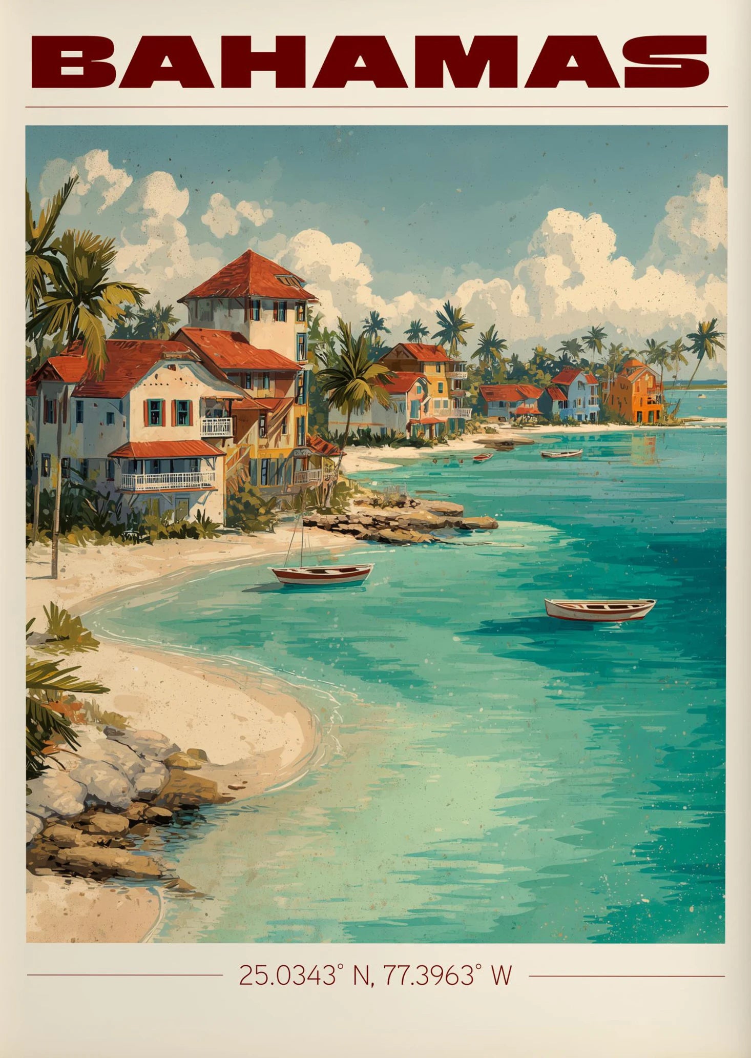 Vintage Havana, Cuba Travel Poster Canvas Print — Latin Heritage Wall Art