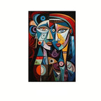 Abstract African Tribal Figure — Modern Expressionist Wall Art