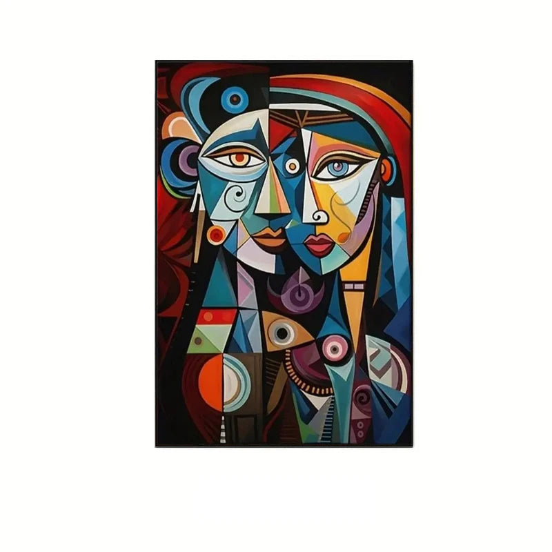 Abstract African Tribal Figure — Modern Expressionist Wall Art