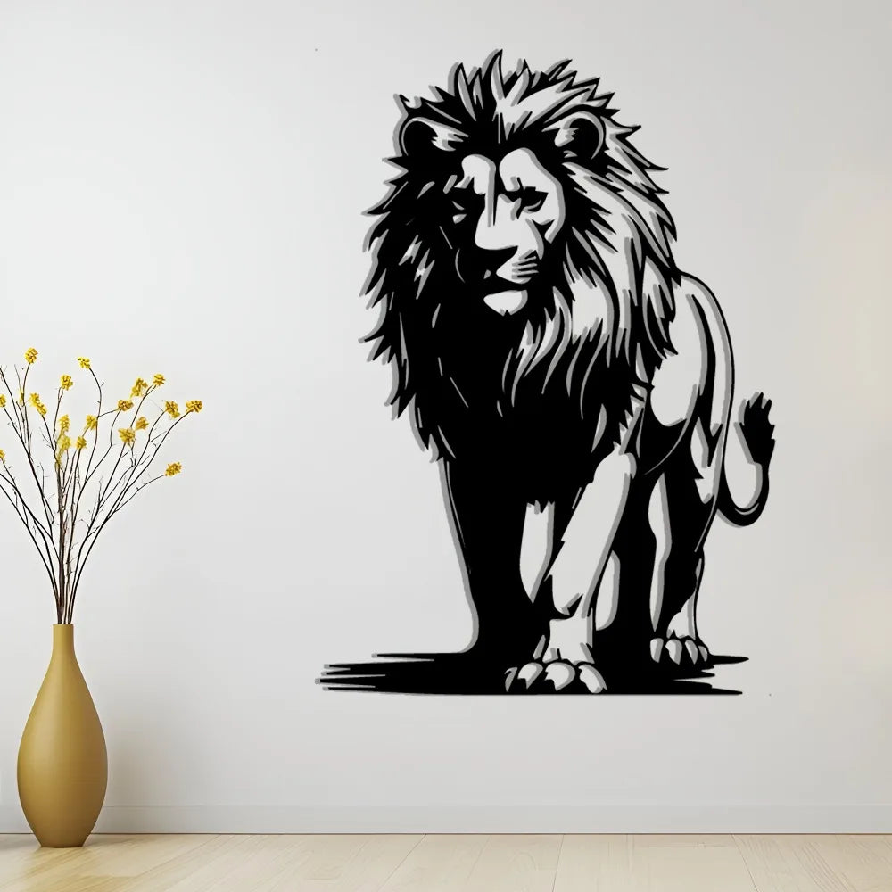 Lion Family Metal Wall Art — African Heritage Décor
