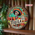 Day of the Dead Sugar Skull — Vintage Tin Sign
