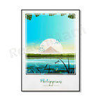 Philippines Travel Poster — Vintage Island & City Prints | Multiple Designs & Sizes